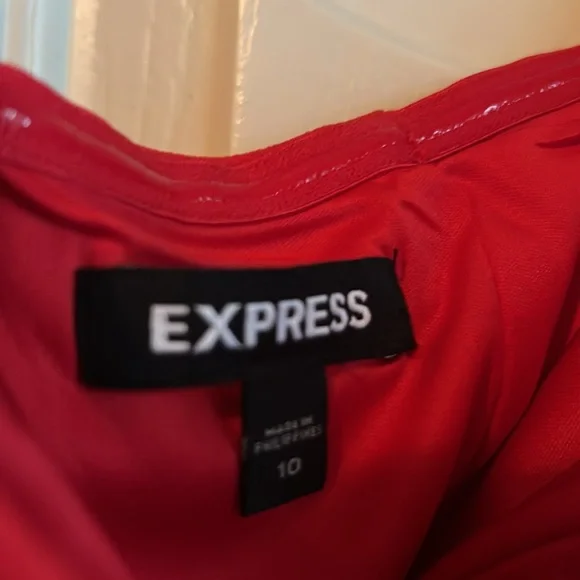 Express Vibrant Red Jumpsuit - Picture 3 of 6